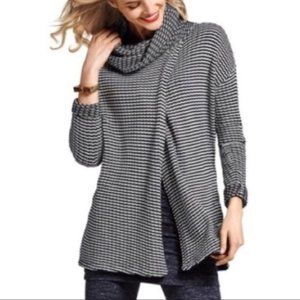 Cabi #3167 Fergie Overlapping Cowl Neck Sweater Tunic Size Woman's Small